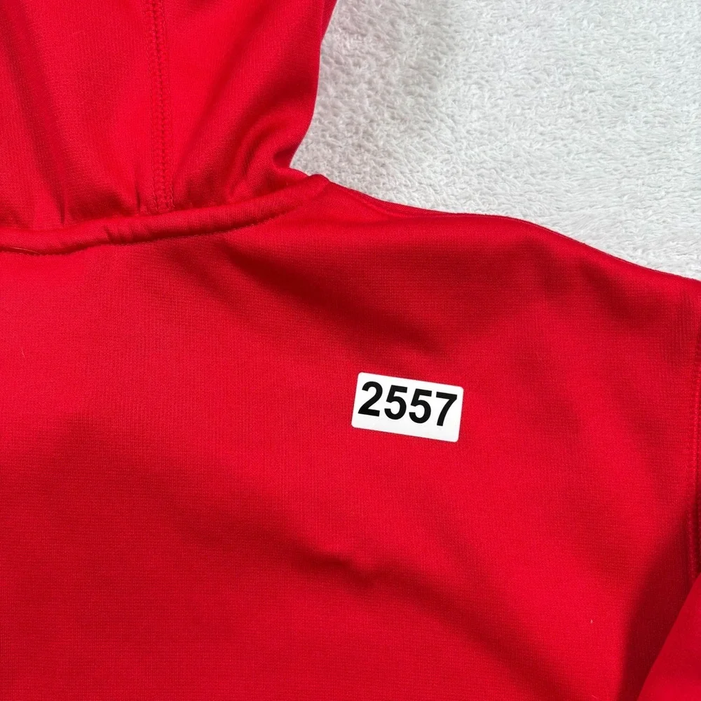 Nike Hoodie Mens Large Red Ohio State Buckeyes Therma Fit NCAA Lined‎ Full Zip